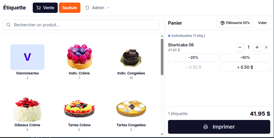 Mini POS pour comptoir en épicerie